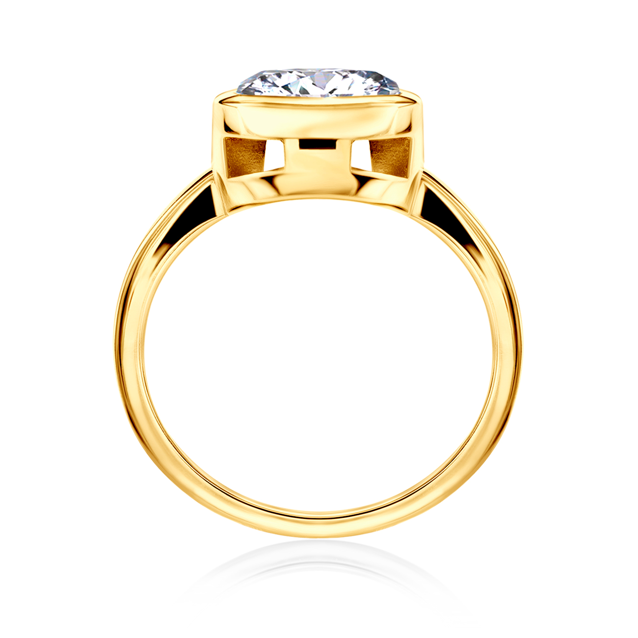 Pierścionek zaręczynowy SAVICKI: złoty, diament