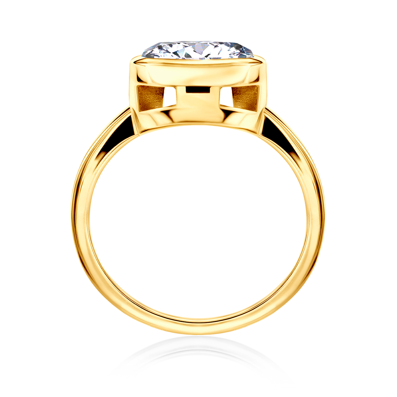 Pierścionek zaręczynowy SAVICKI: złoty, diament