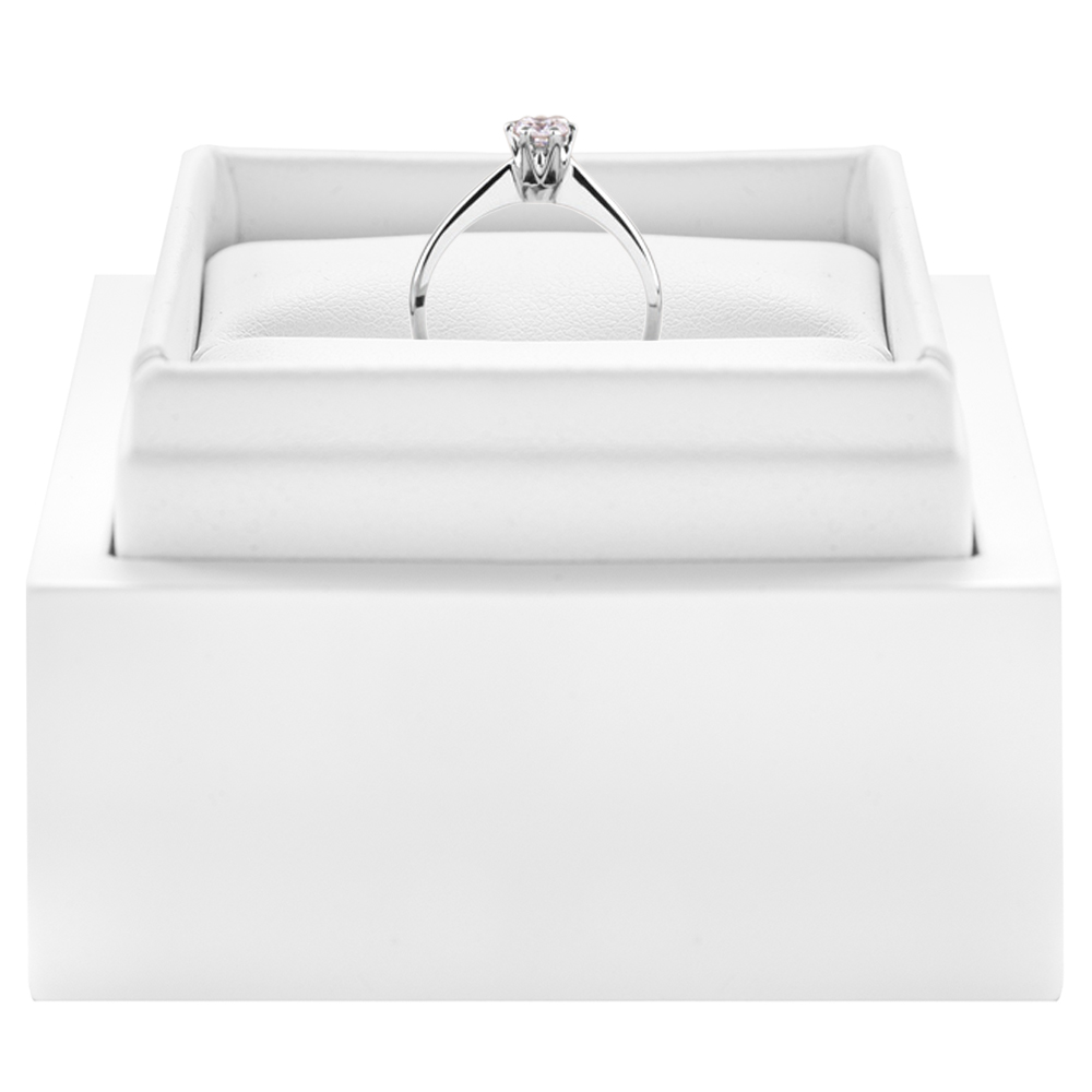 Pierścionek zaręczynowy Triumph of Love: białe złoto, diament