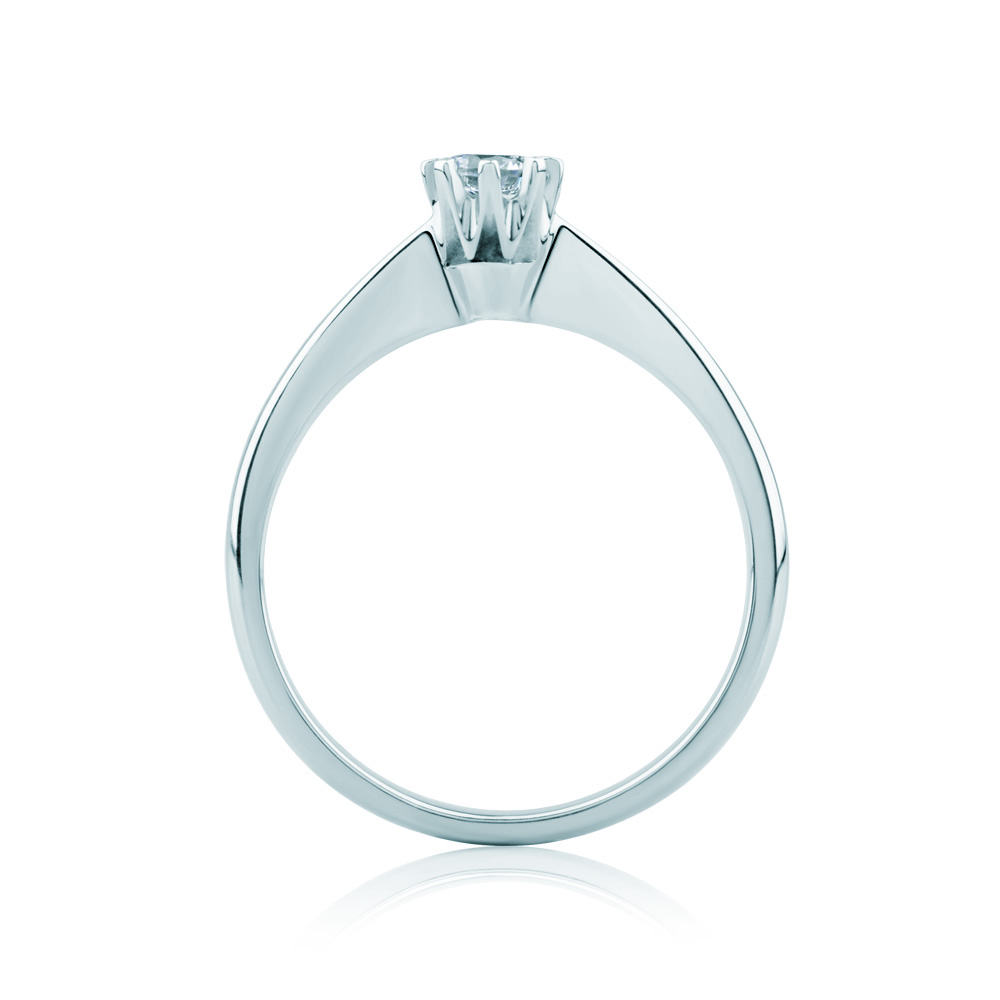 Pierścionek zaręczynowy Triumph of Love: białe złoto, diament