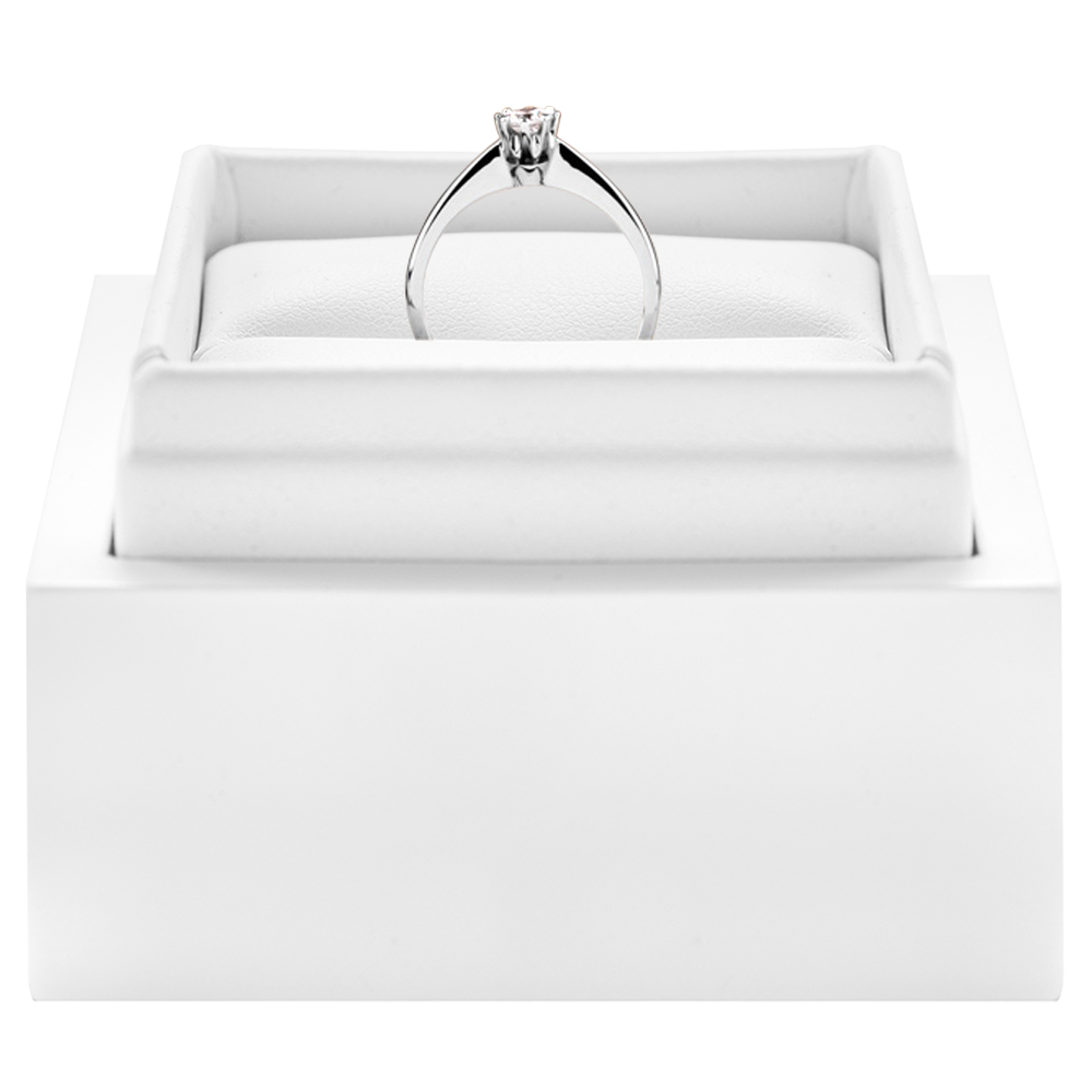 Pierścionek zaręczynowy Triumph of Love: białe złoto, diament