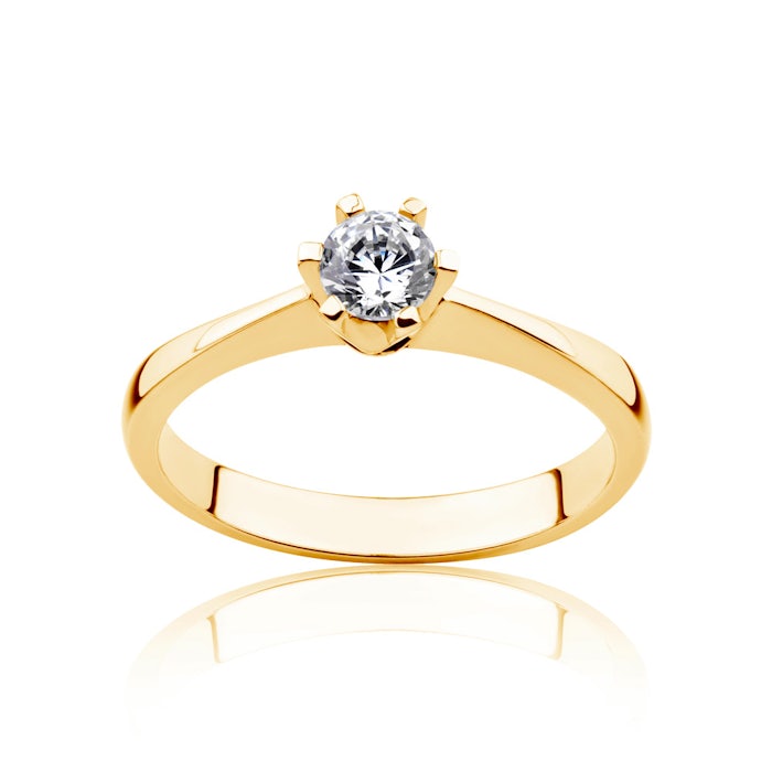 Triumph of Love Collection | Solitaire Engagement Ring: gold, diamond