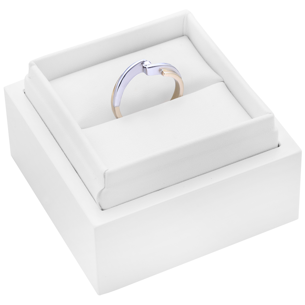 Verlobungsring SAVICKI: Zweifarbiges Gold, Diamant - 4