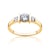 Classical Inspiration eljegyzési gyűrű: arany és gyémántok