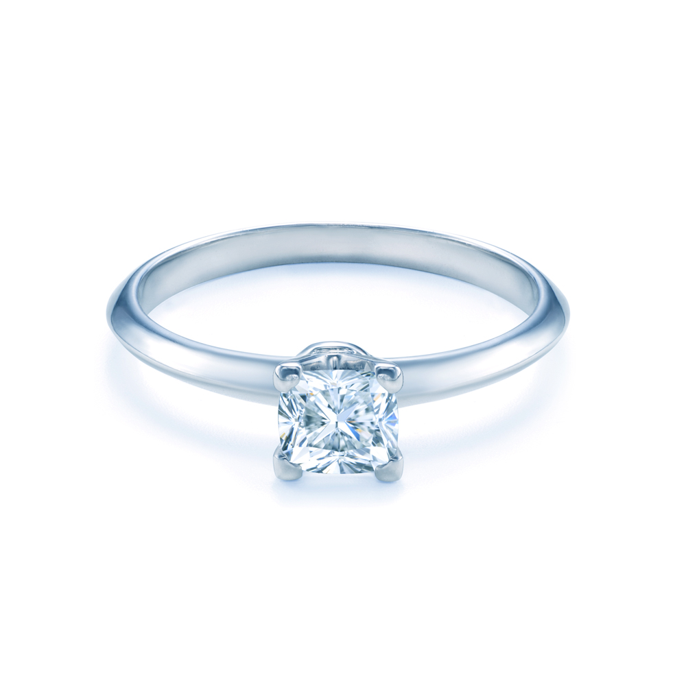 Pierścionek zaręczynowy SAVICKI: białe złoto, diament