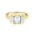 Zásnubní prsten: žluté zlato, diamant