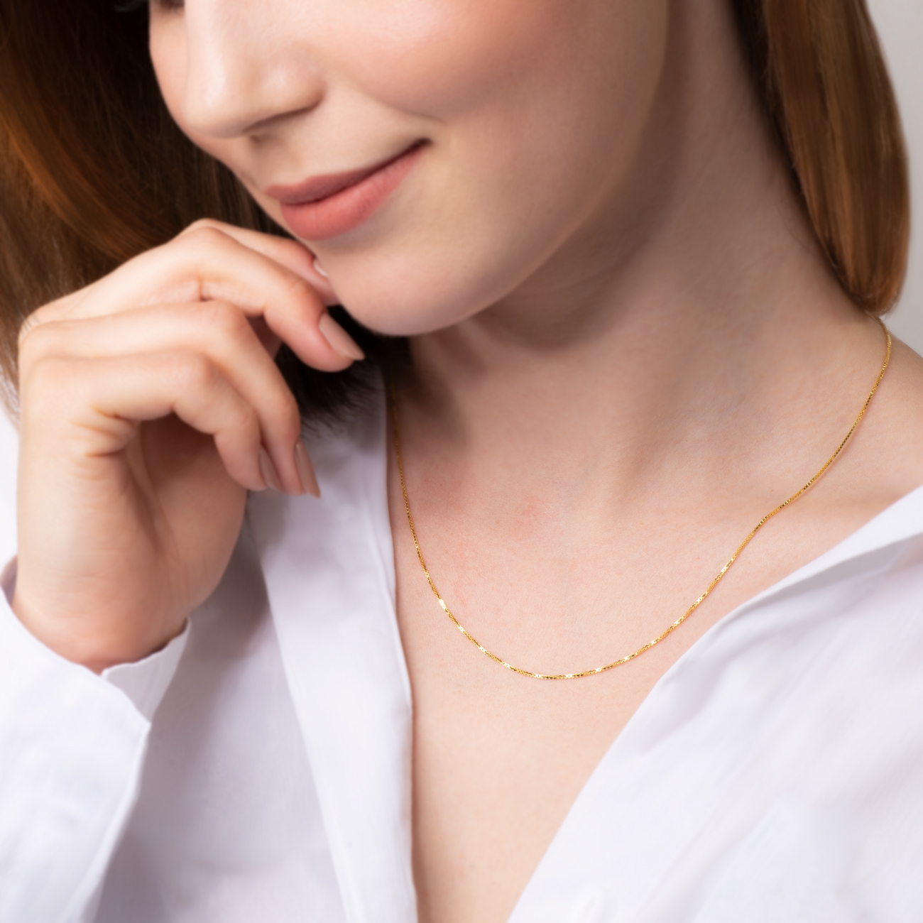 Łańcuszek Savicki: srebro pozłacane - 5