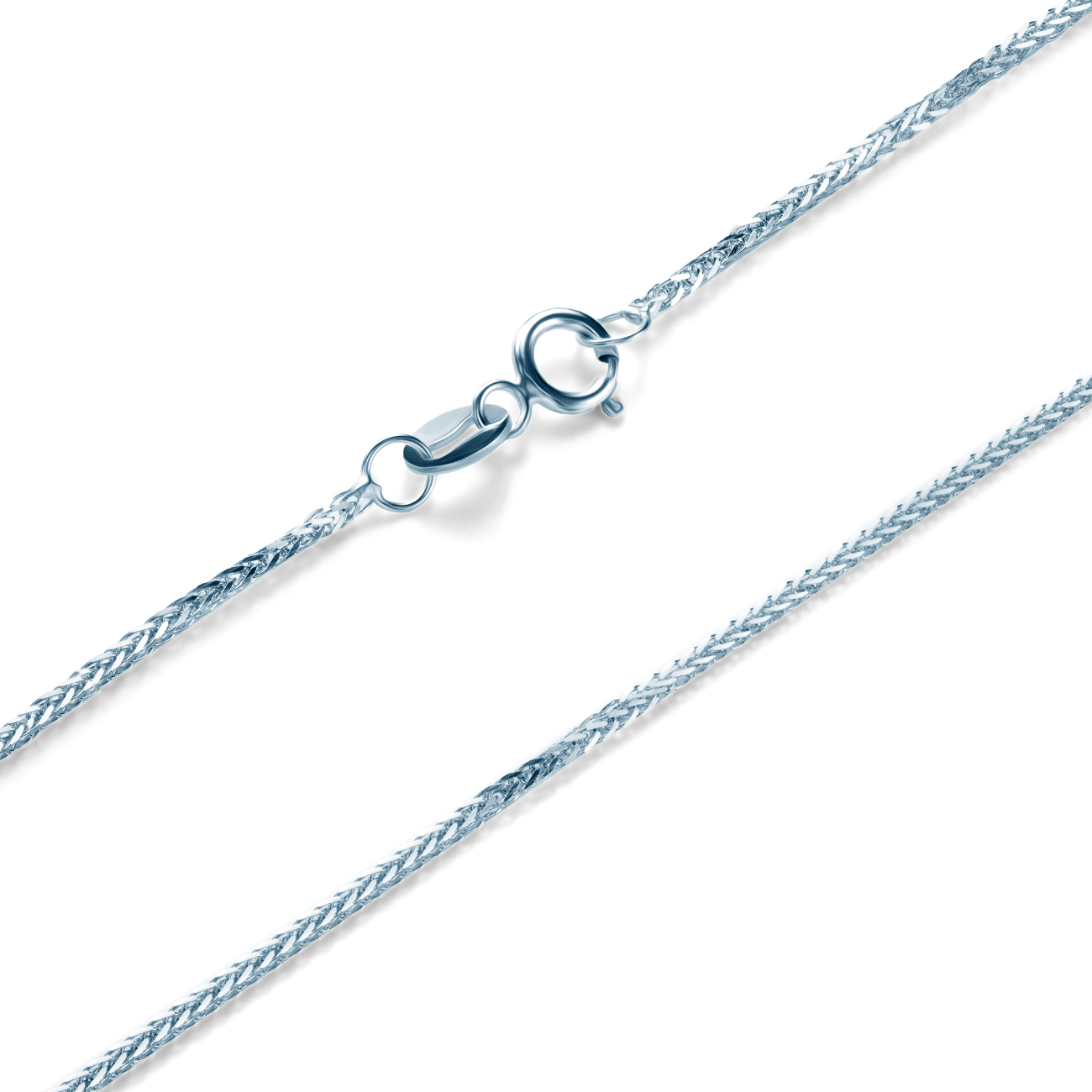 Złoty łańcuszek Savicki: białe złoto - 3