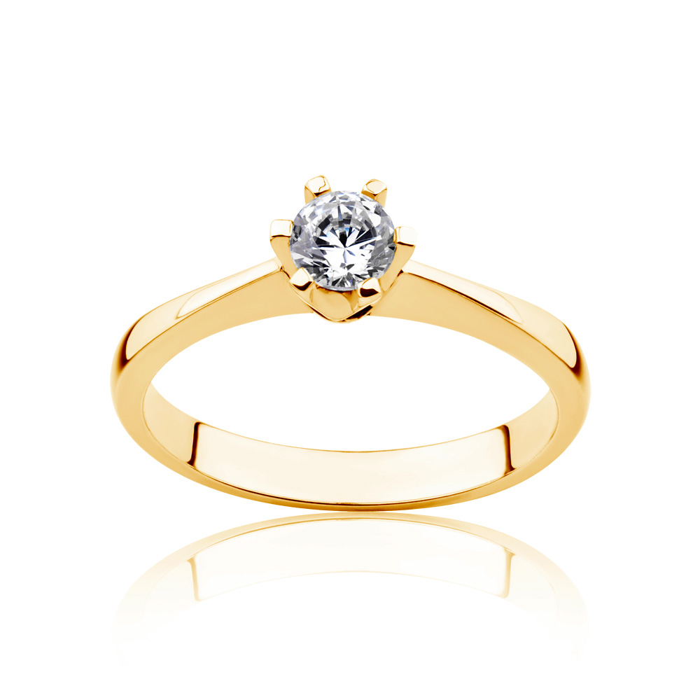 Triumph of Love Collection | Solitaire Engagement Ring: gold, diamond