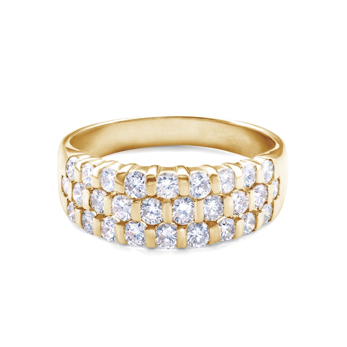 Pierścionek SAVICKI: złoty, diamenty