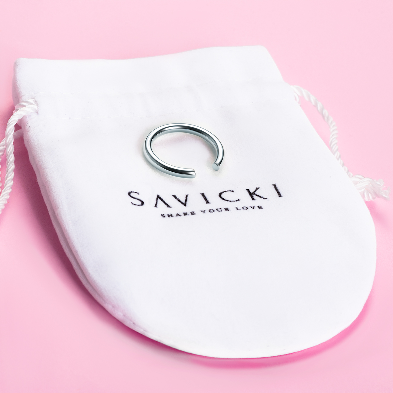 Pierścionek Harmony: srebrny