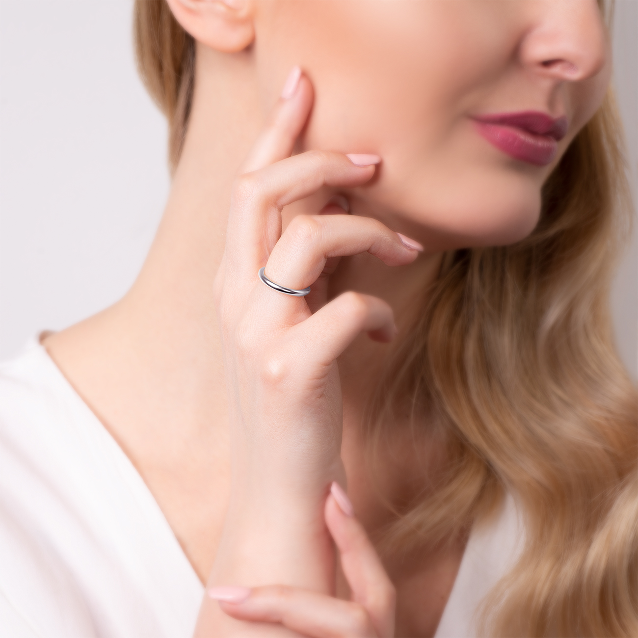 Pierścionek Harmony: srebrny