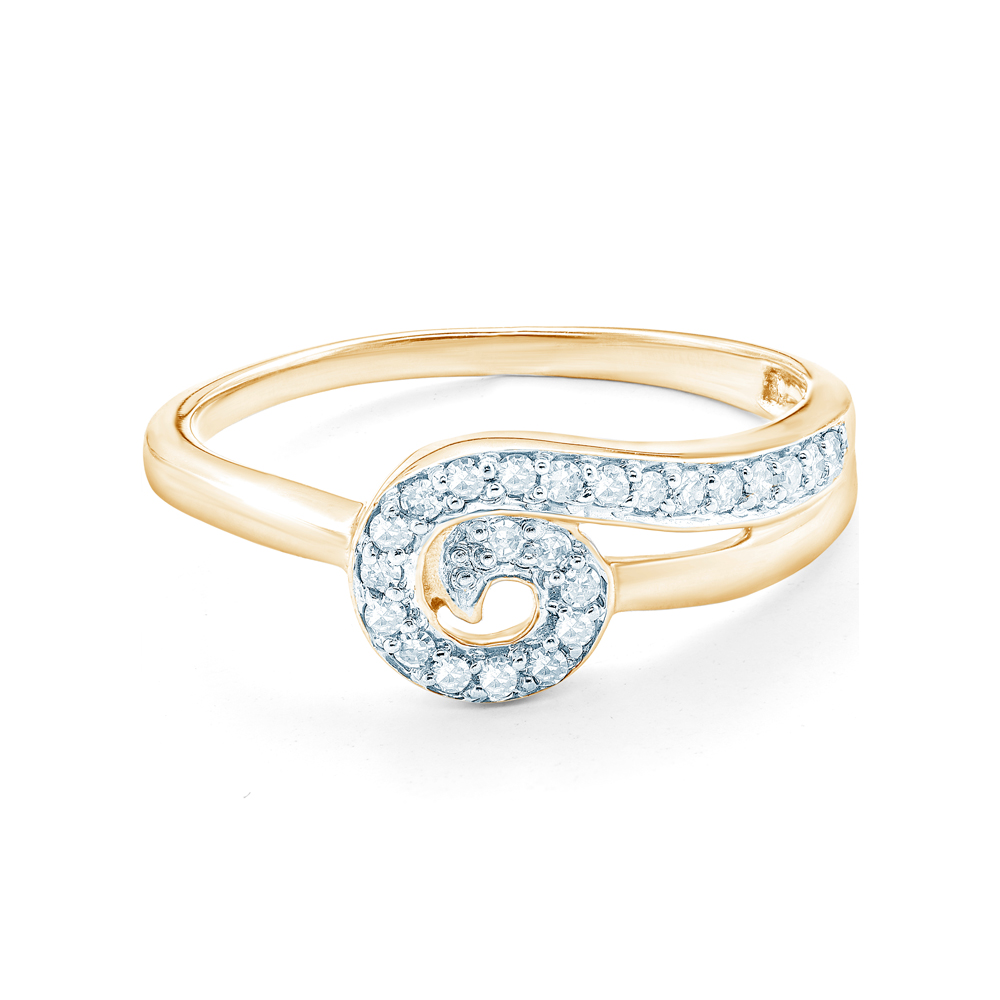 Pierścionek zaręczynowy SAVICKI: złoty, diamenty