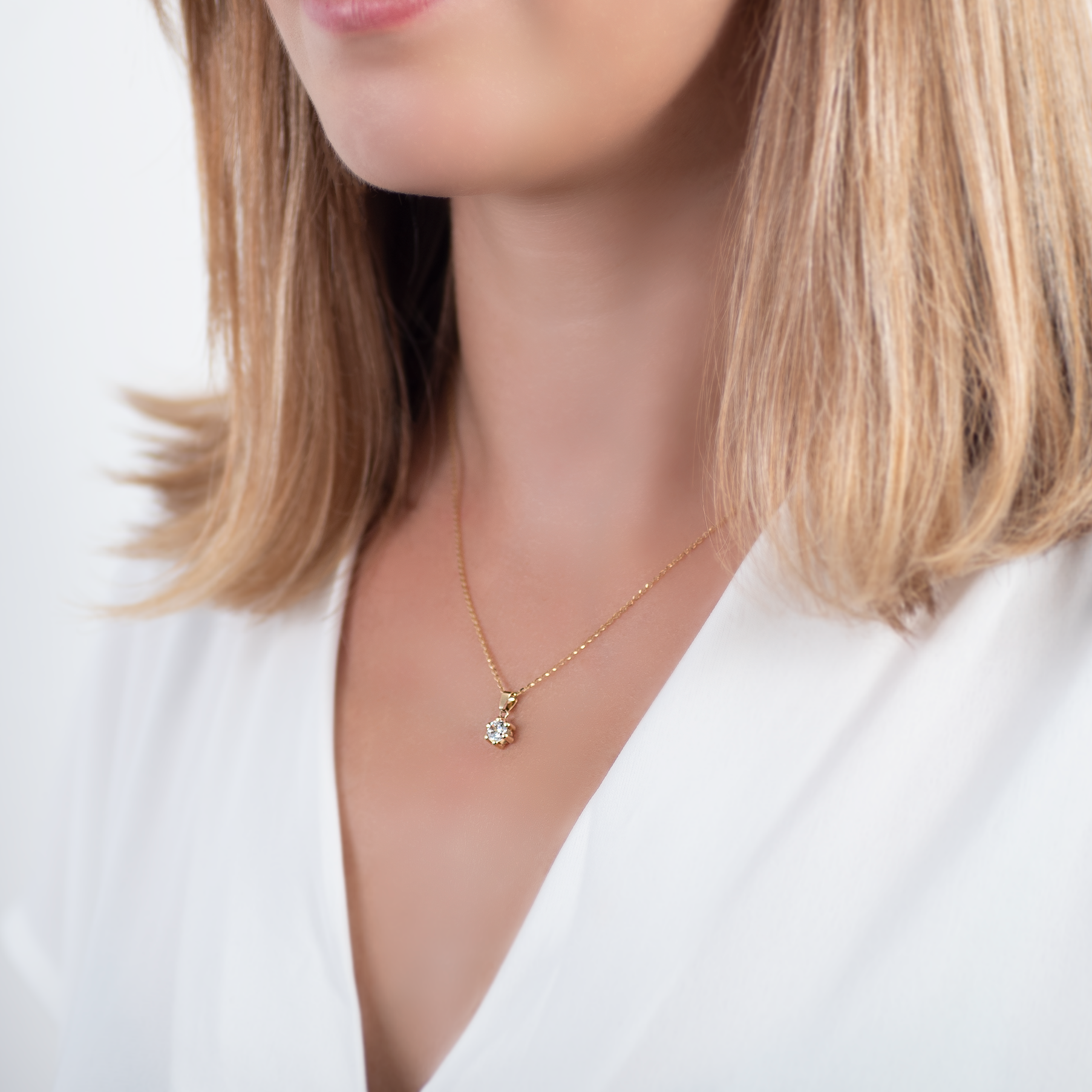 Zawieszka Savicki: złota, cyrkonia - 5