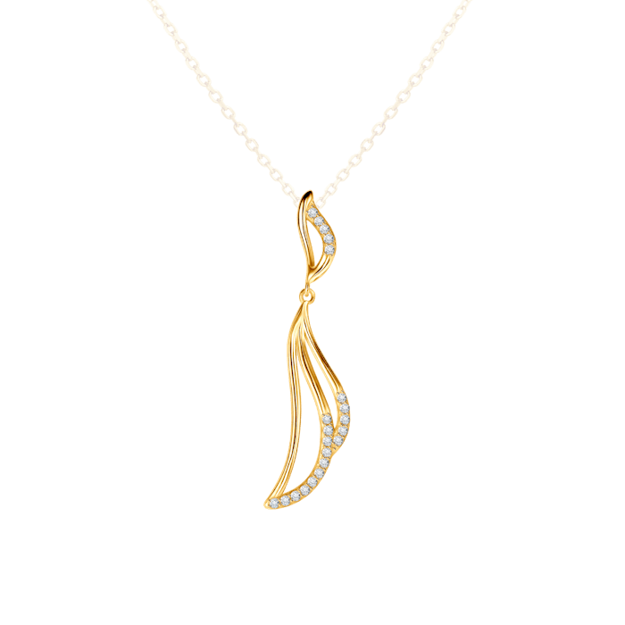 Zawieszka Savicki: srebrna pozłacana, cyrkonie