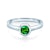 SAVICKI eljegyzési gyűrű: fehérarany és smaragd