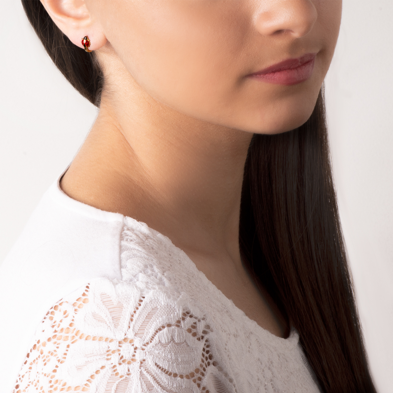 Kolczyki biedronki Savicki: złote