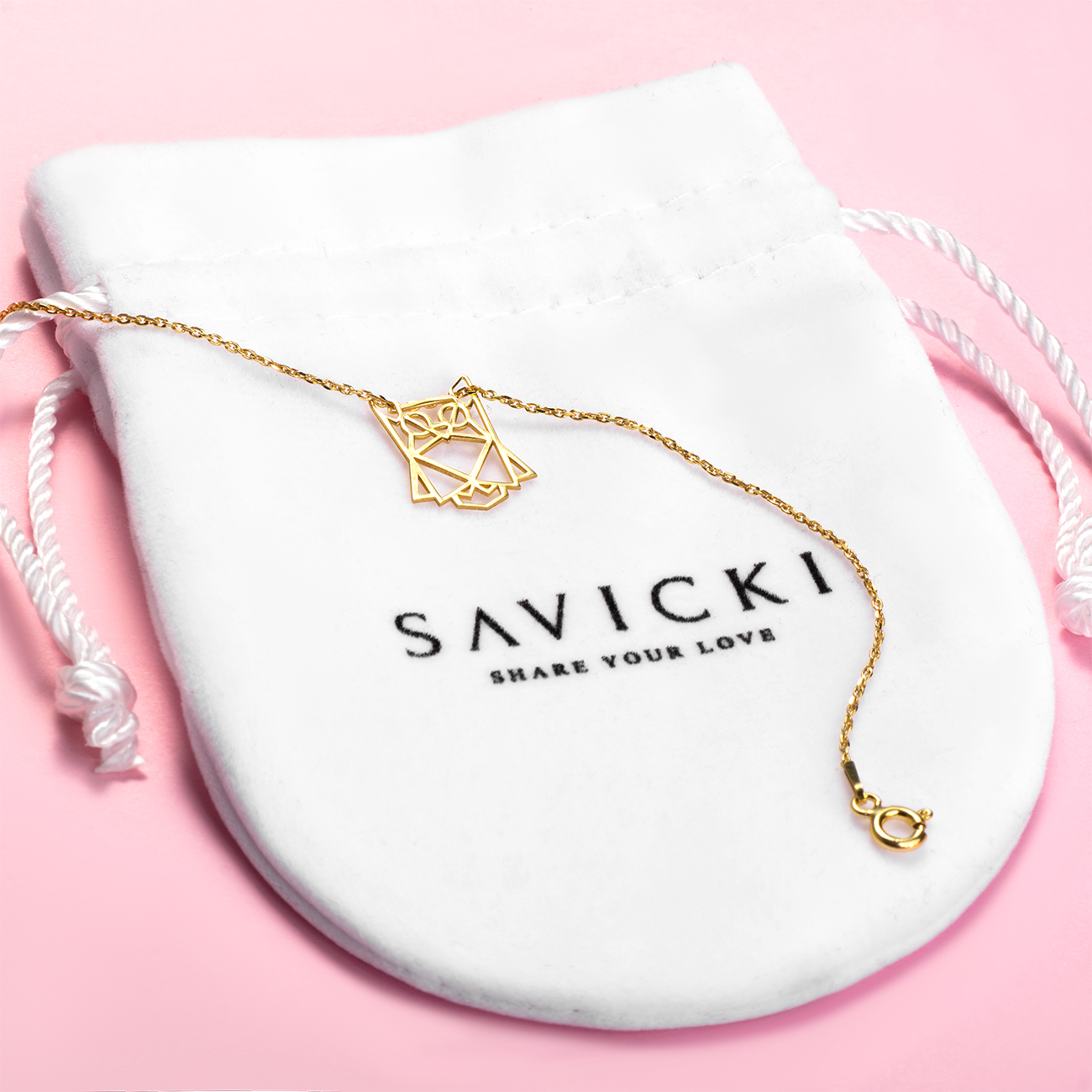 Bransoletka celebrytka sowa Animals: srebrna pozłacana - 4