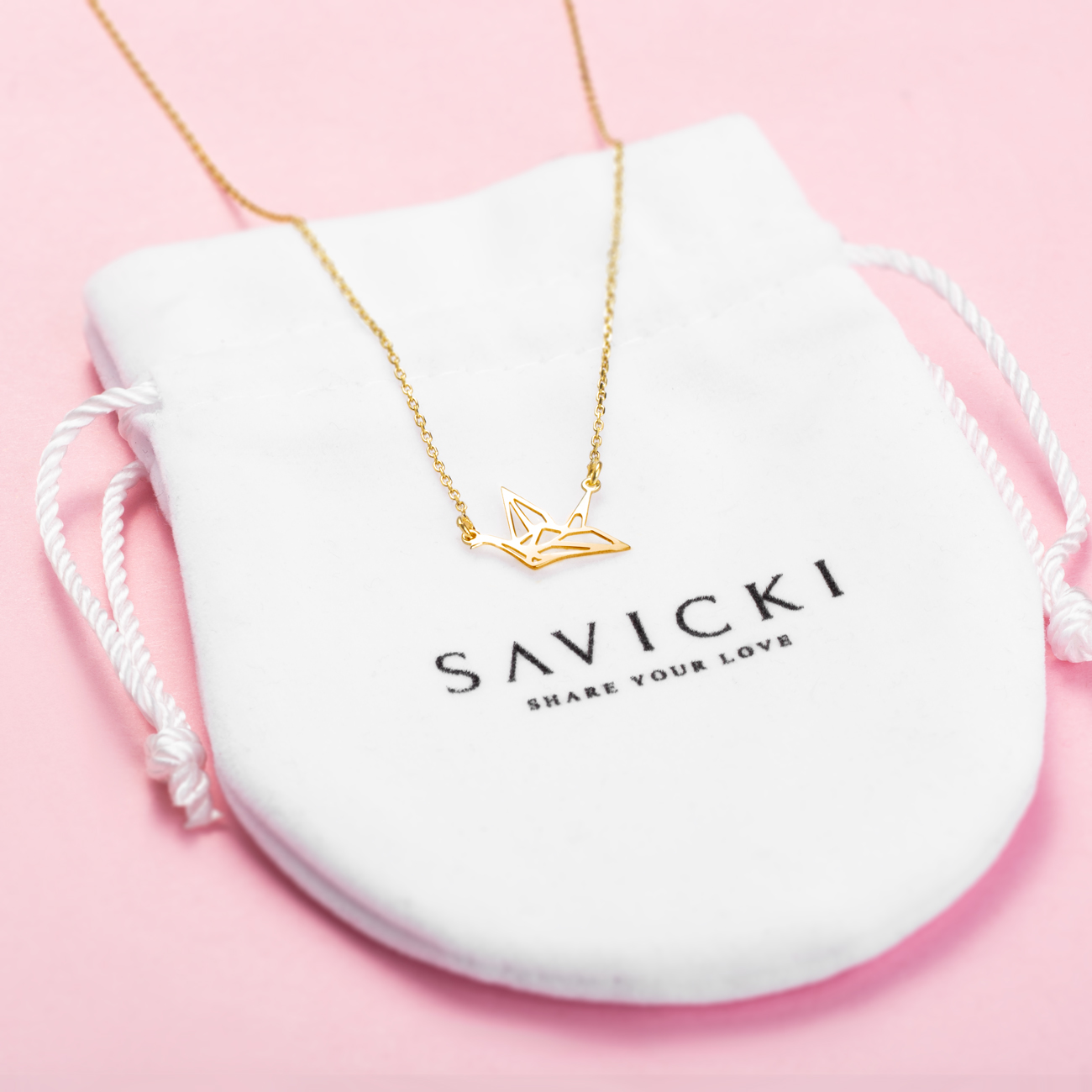 Naszyjnik celebrytka gołąb Animals: srebrny pozłacany - 4