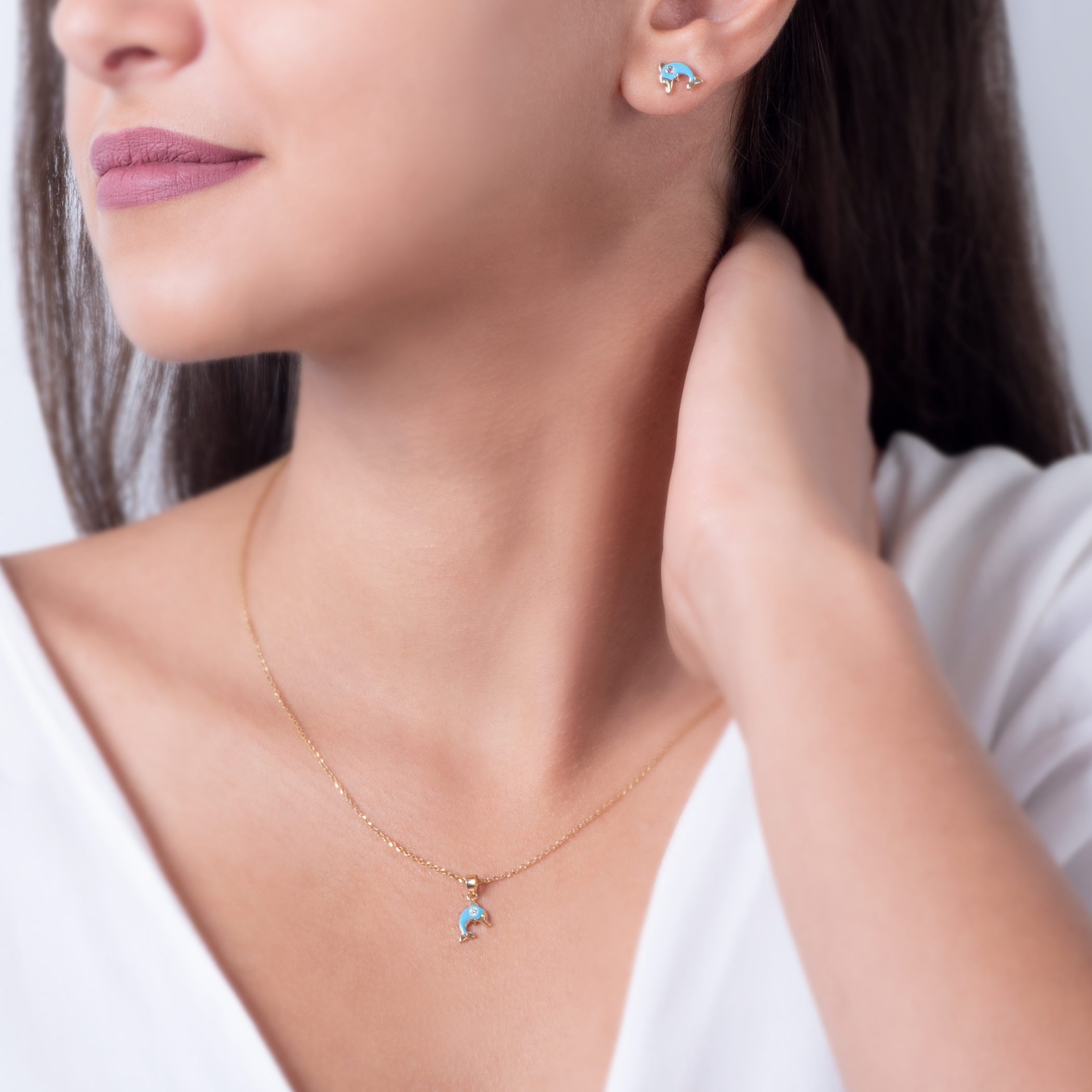 Ohrringe Delfin Savicki: Gold, Zirkonia - 5