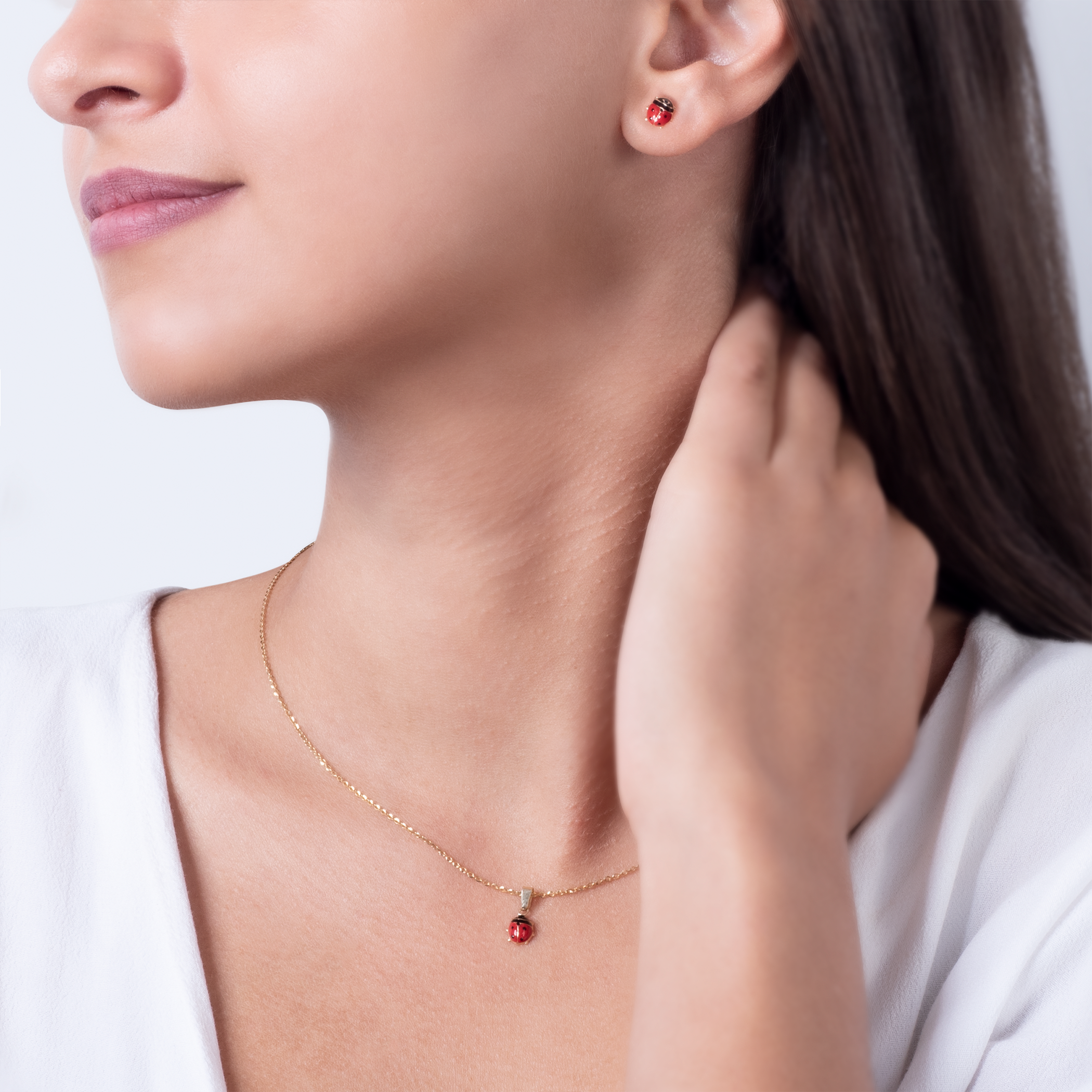 Kolczyki biedronki Savicki: złote