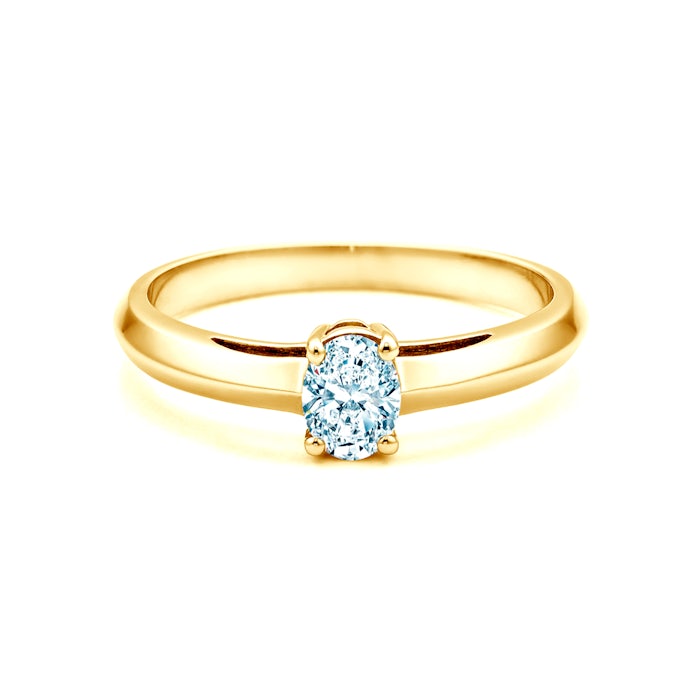 Solitaire Engagement Ring: gold, diamond