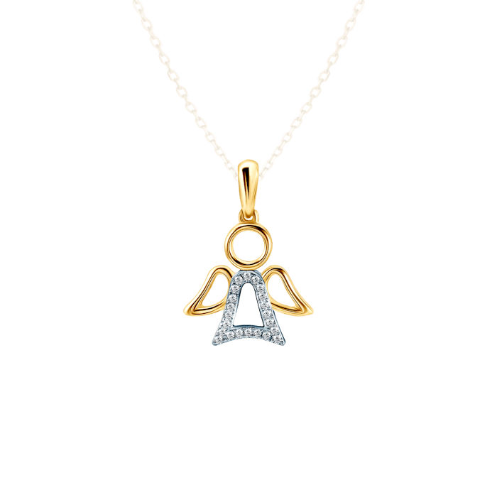 SAVICKI Angel pendant: gold, diamonds