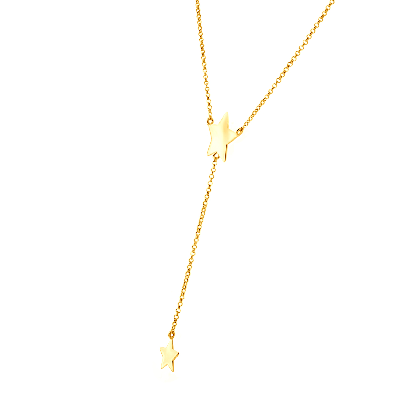 Halskette Kette mit Anhänger Sterne Savicki: Silber Vergoldet