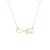 Halskette Kette mit Anhänger Unendlichkeit Infinity Savicki: Silber Vergoldet
