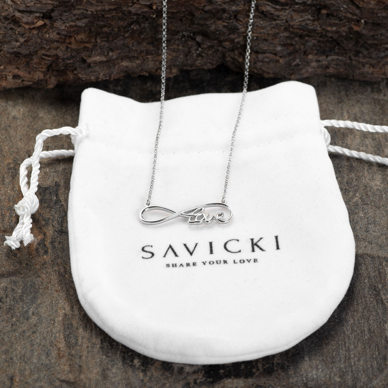 Naszyjnik celebrytka nieskończoność: srebrny - 5