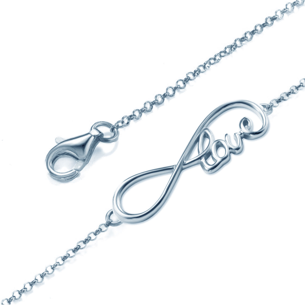 Bransoletka celebrytka nieskończoność: srebrna - 3