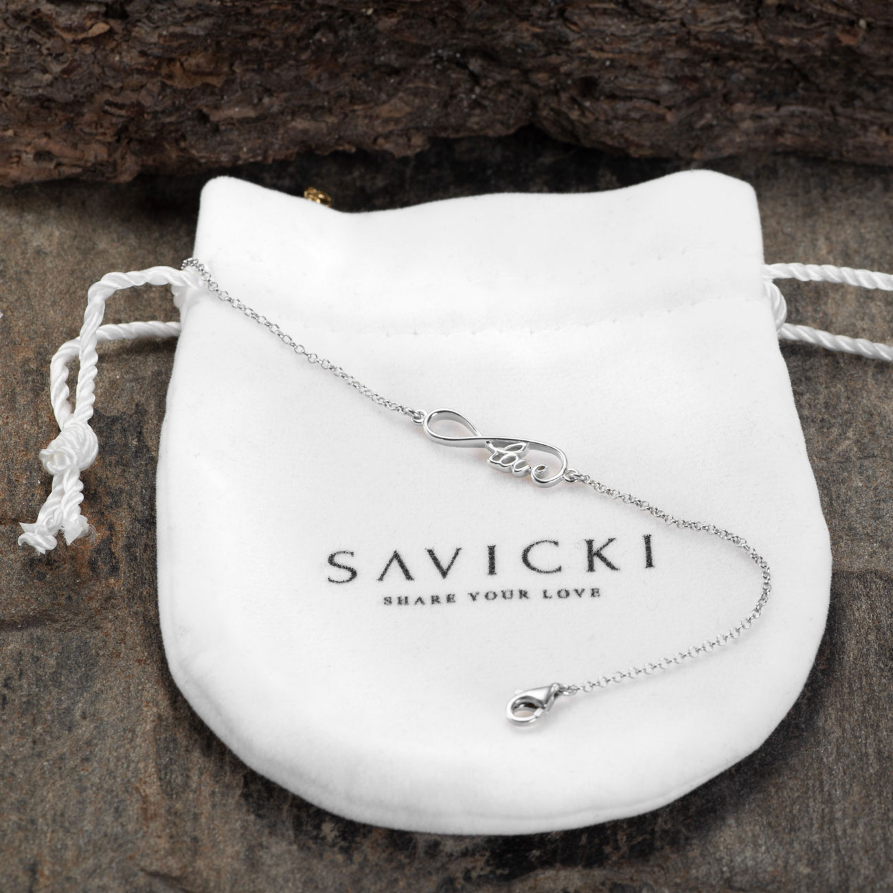 Bransoletka celebrytka nieskończoność: srebrna - 4