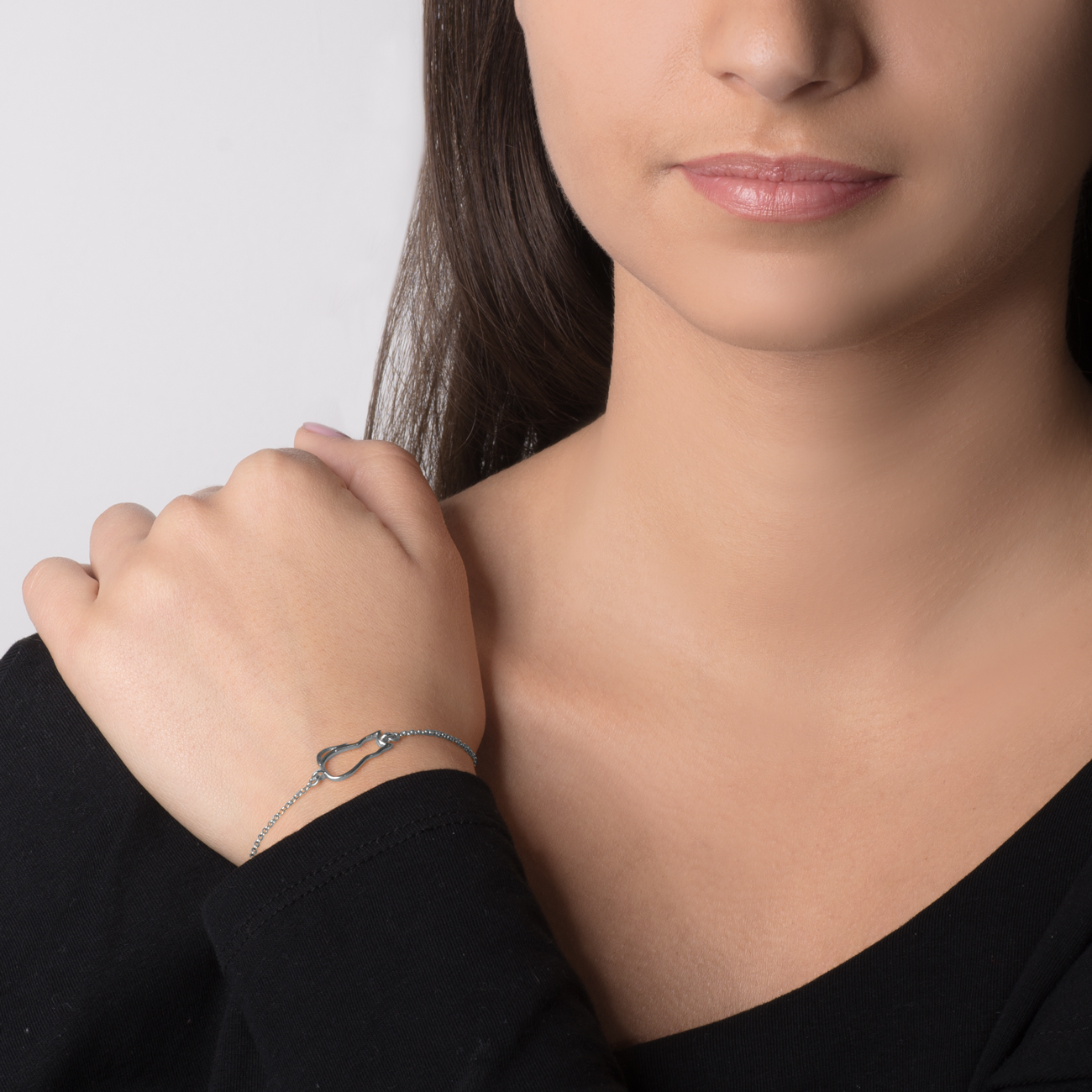 Bransoletka celebrytka kot Animals: srebrna