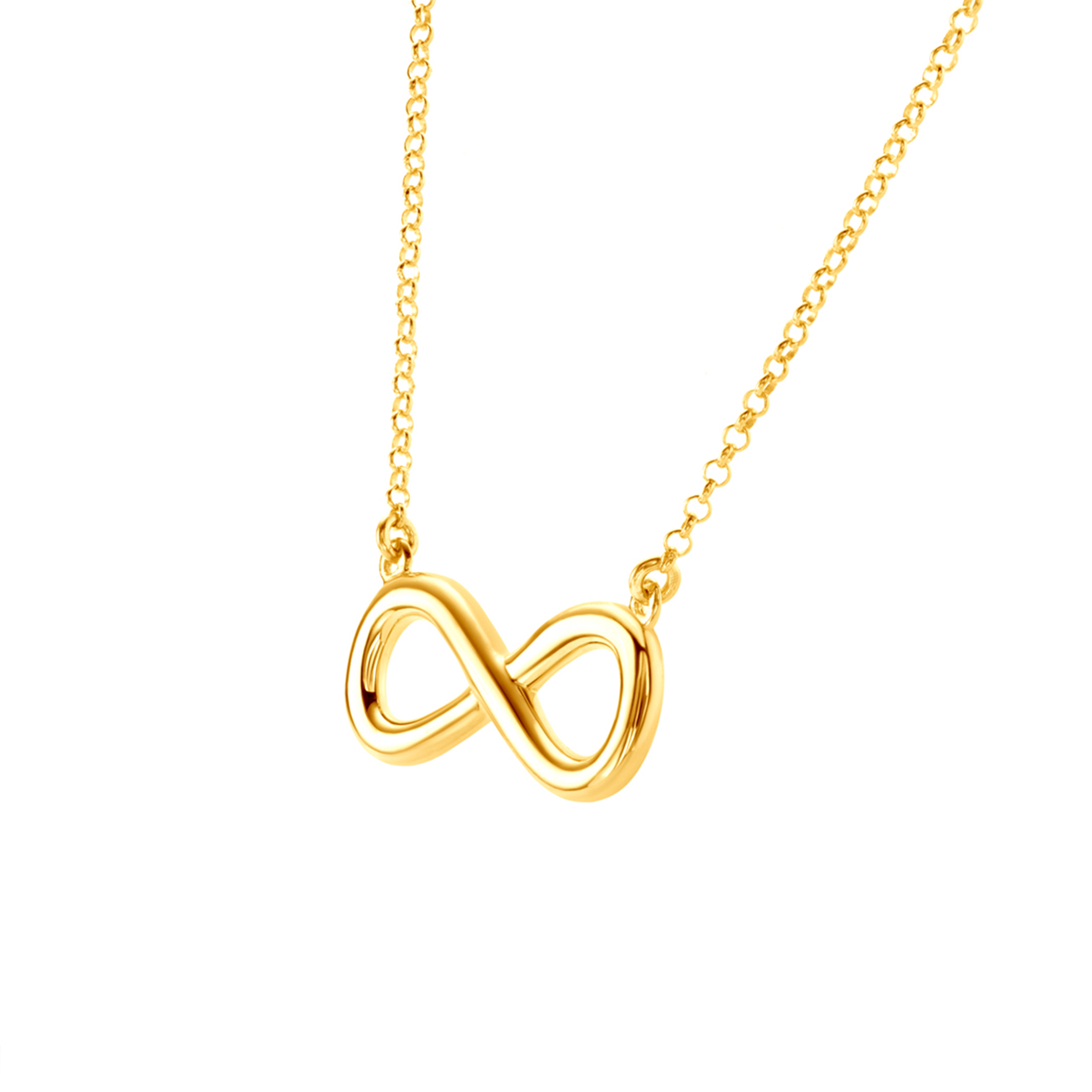 Naszyjnik celebrytka nieskończoność Savicki: srebrny pozłacany