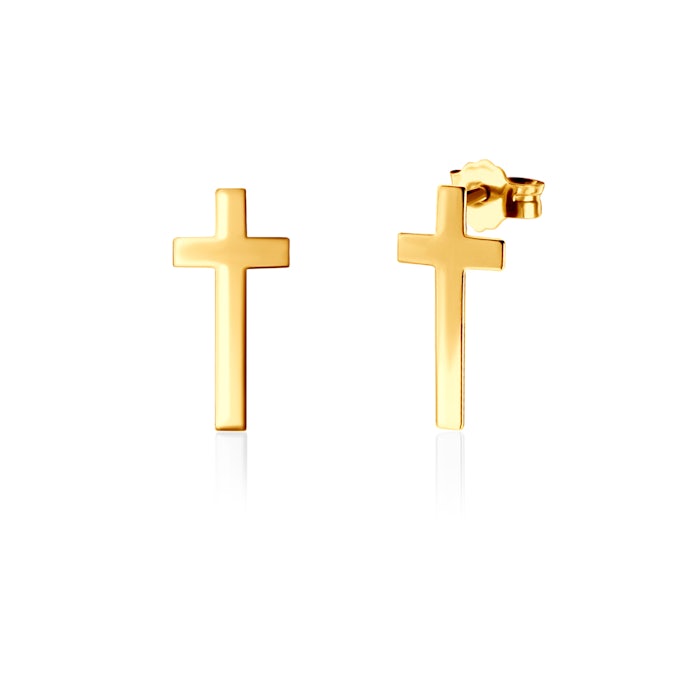 Earrings Cross Savicki: gold