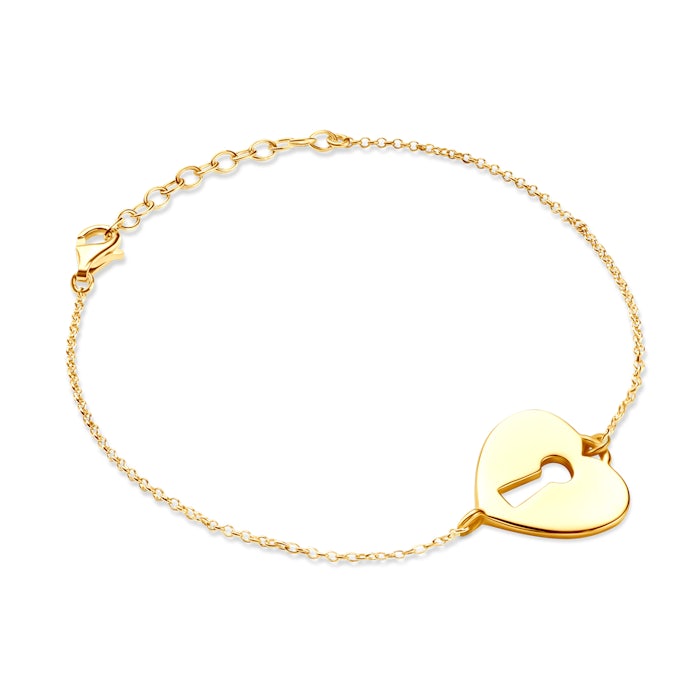 Bracelet Heart Savicki: gold-plated silver