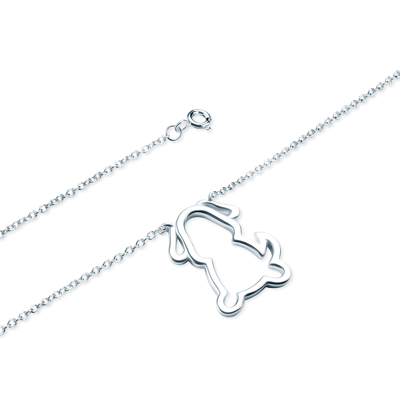 Naszyjnik celebrytka pies Animals: srebrny