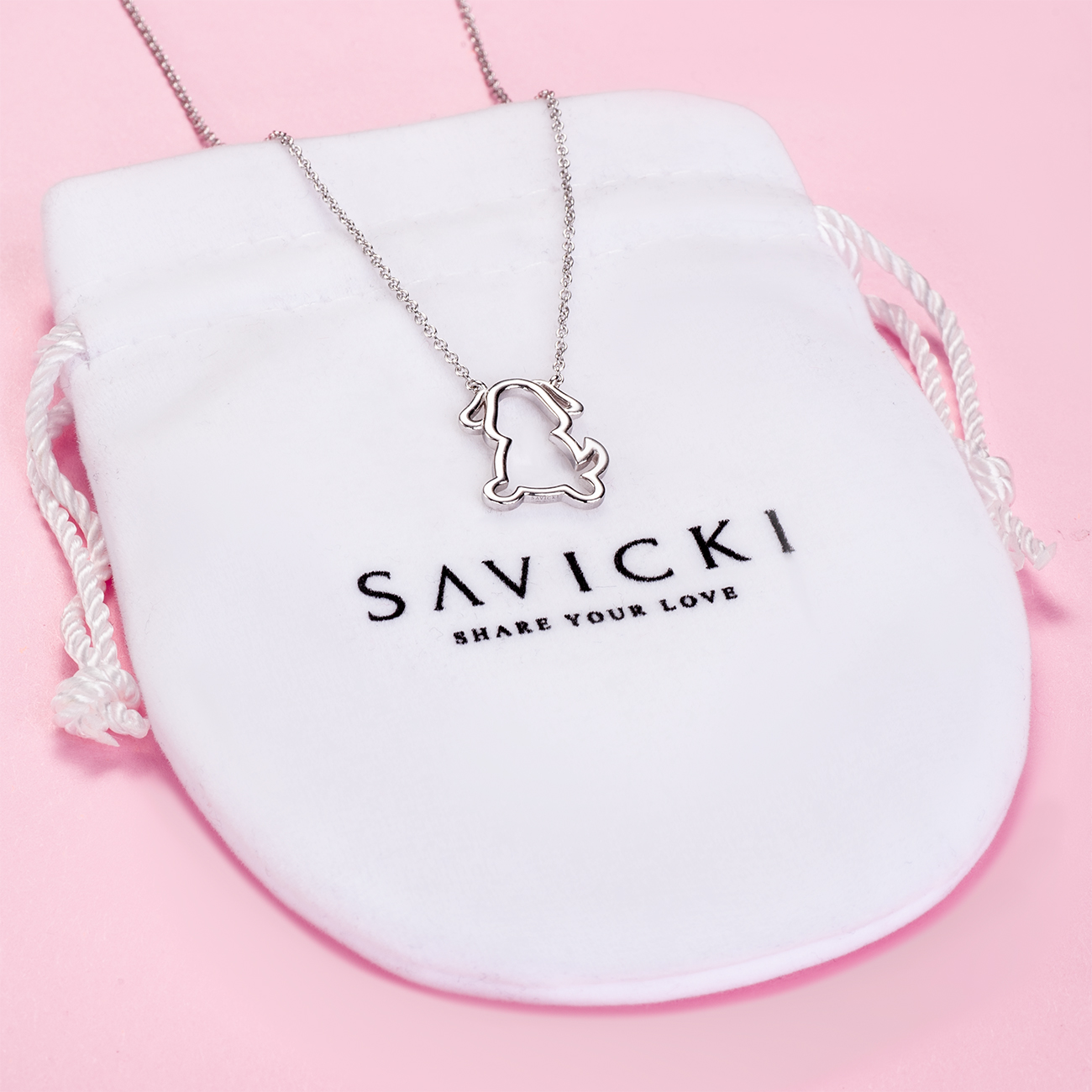 Naszyjnik celebrytka pies Animals: srebrny