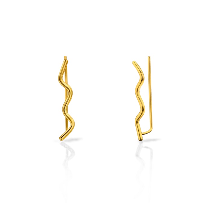 Earrings Savicki: gold-plated silver