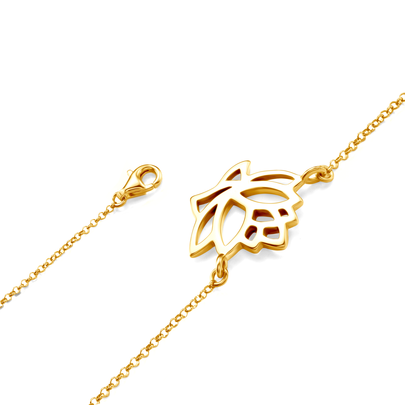 Halskette Magnolie Savicki: Silber Vergoldet - 3