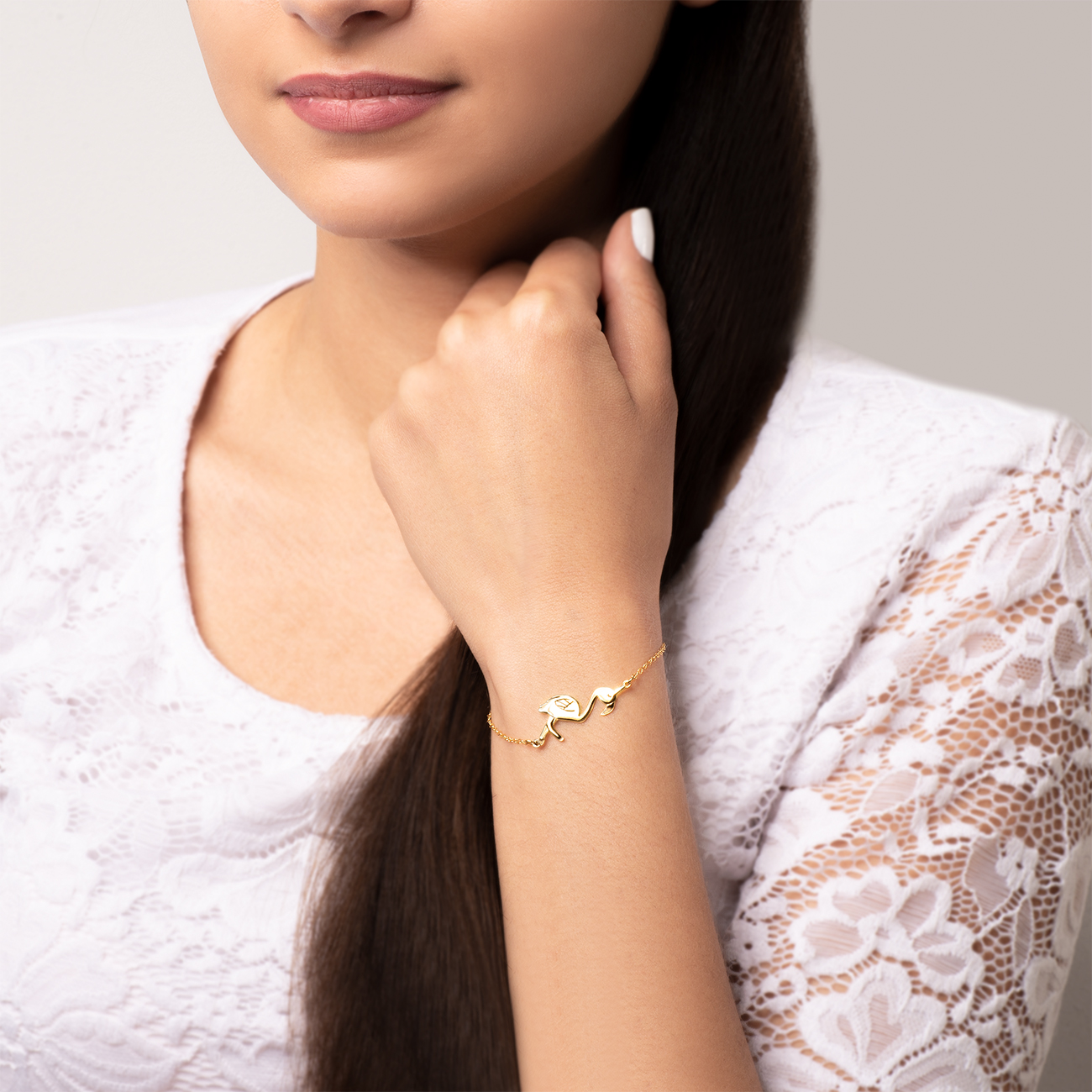 Bransoletka celebrytka flaming Savicki: srebrna pozłacana