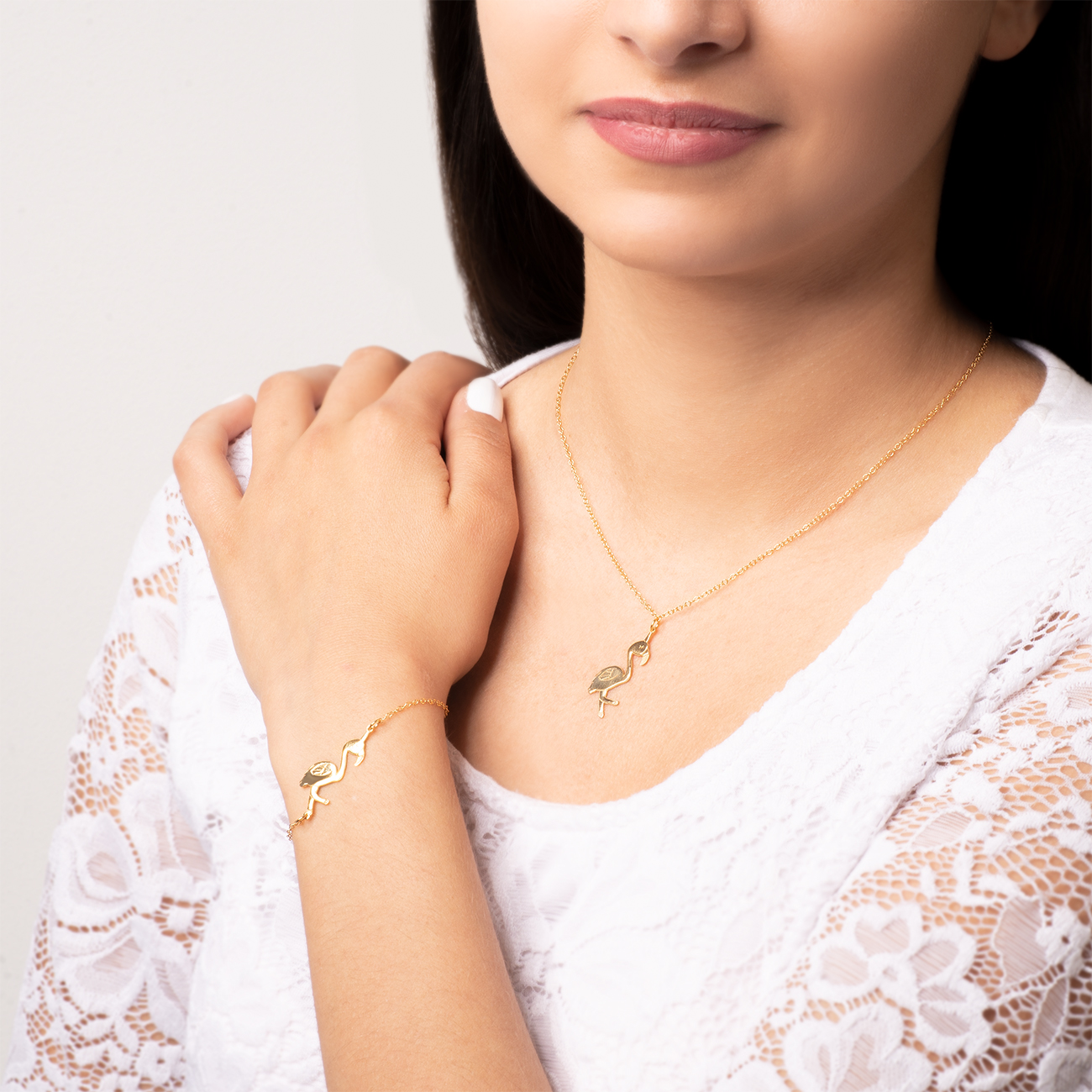 Bransoletka celebrytka flaming Savicki: srebrna pozłacana