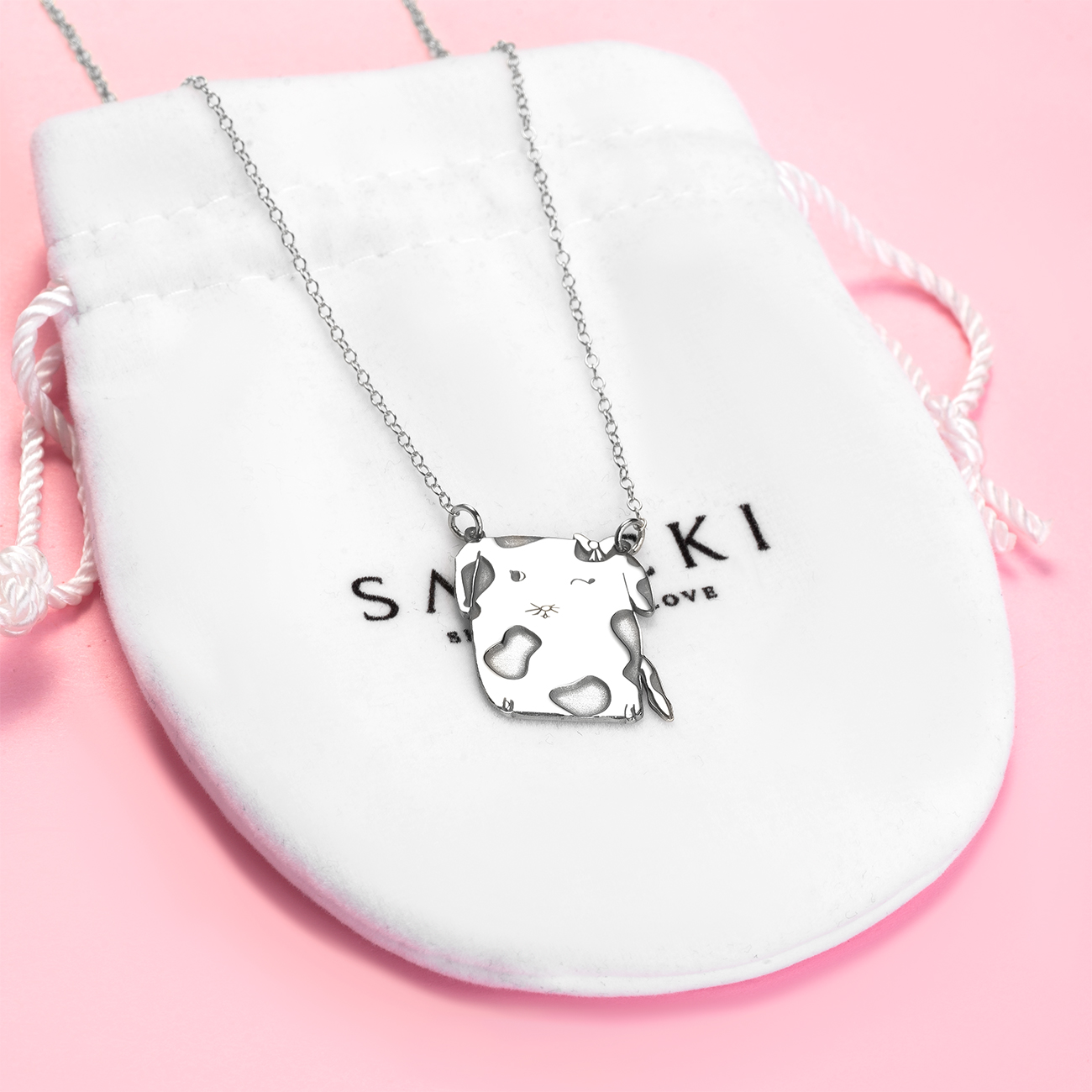 Naszyjnik celebrytka Savicki: srebrny - 4