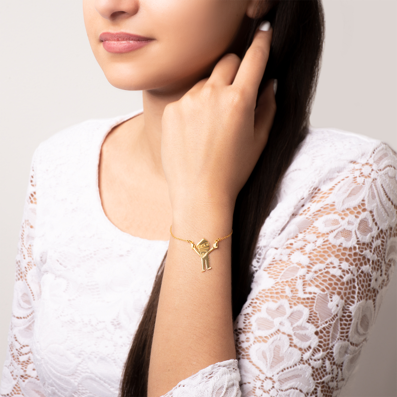 Bransoletka celebrytka Savicki: srebrna pozłacana