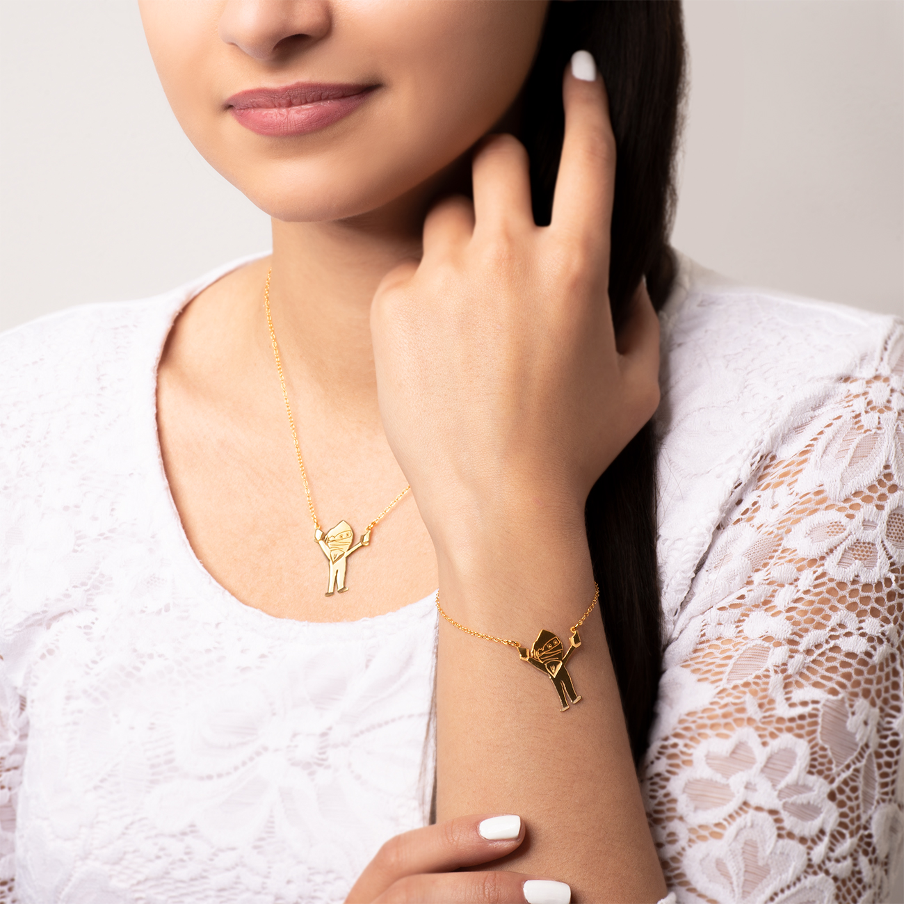 Bransoletka celebrytka Savicki: srebrna pozłacana