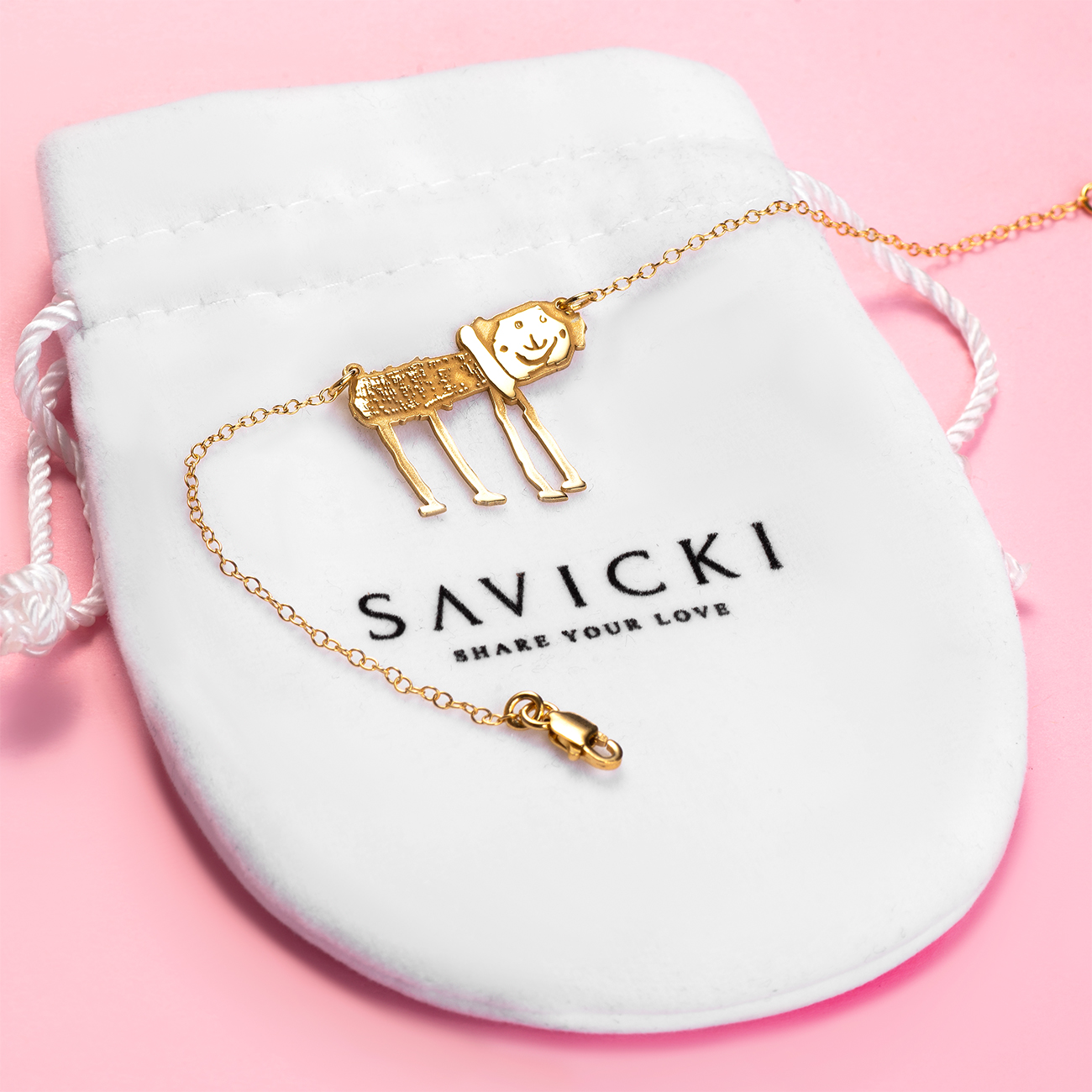 Bransoletka celebrytka Savicki: srebrna pozłacana