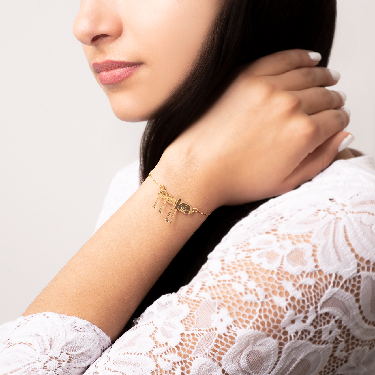 Bransoletka celebrytka Savicki: srebrna pozłacana