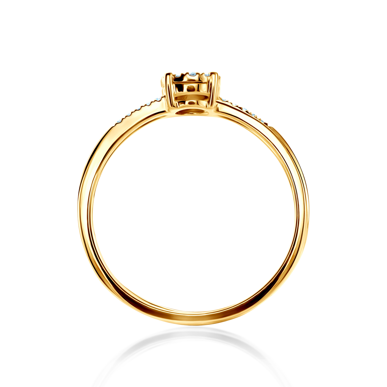 Verlobungsring Savicki: Zweifarbiges Gold, Diamanten