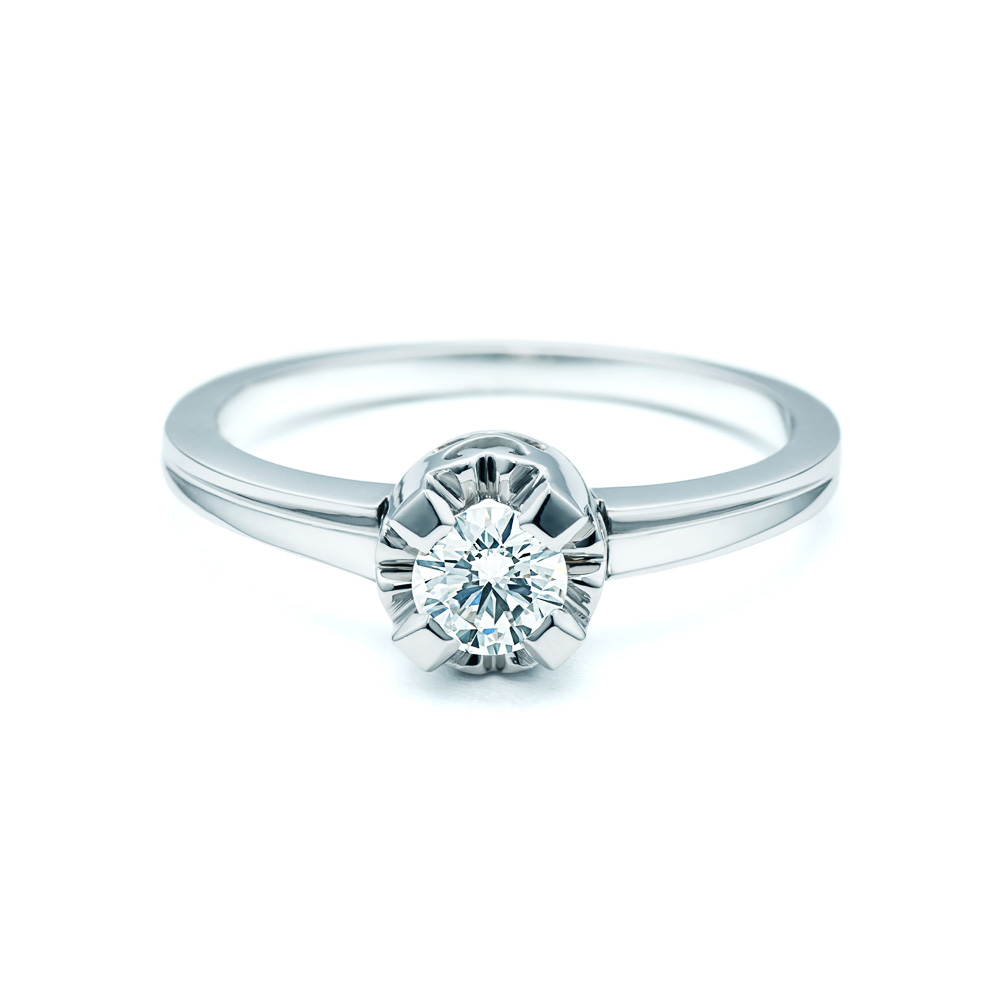 Platinium Collection | Solitaire Ring: platinum, diamond