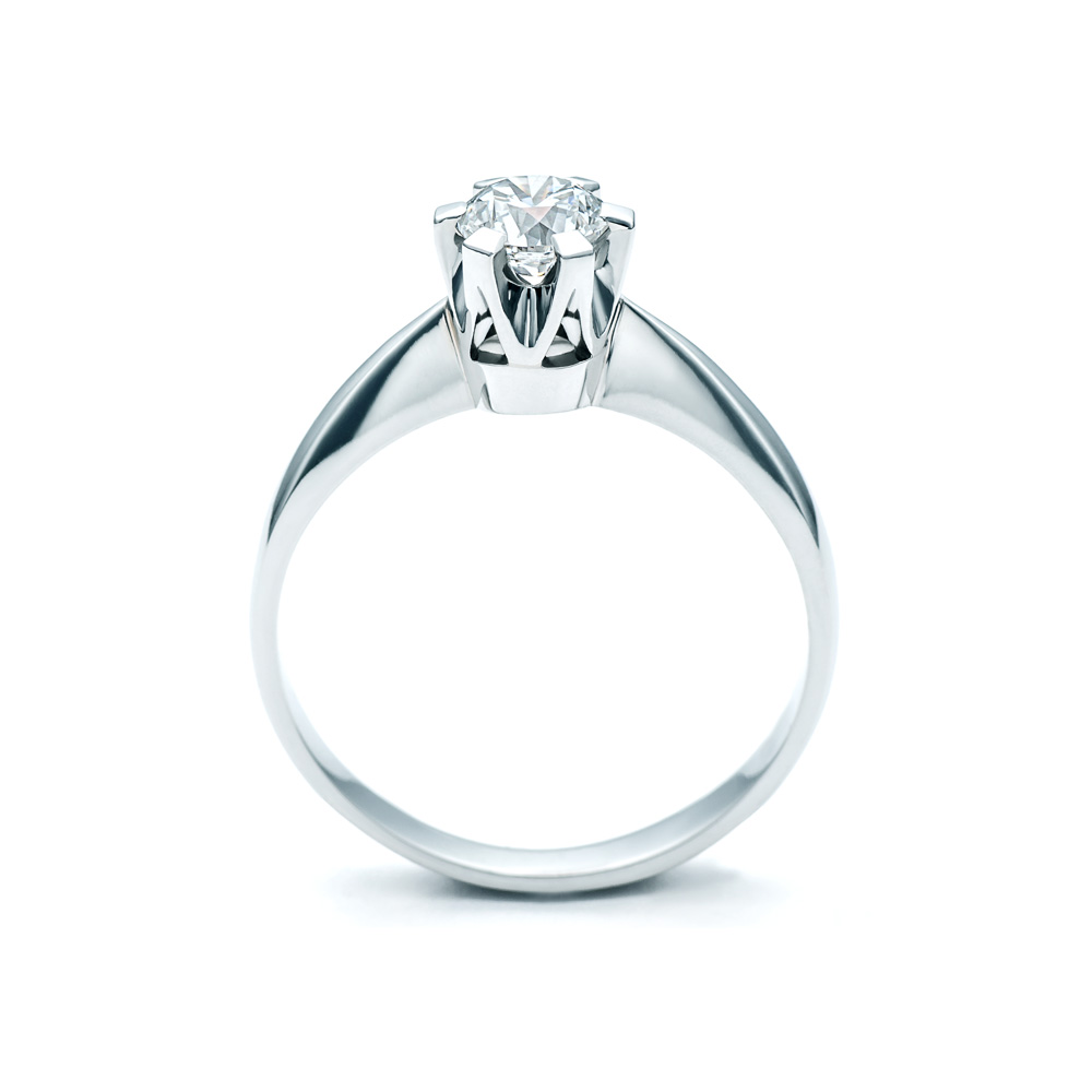 Pierścionek Platinium: platyna, diament